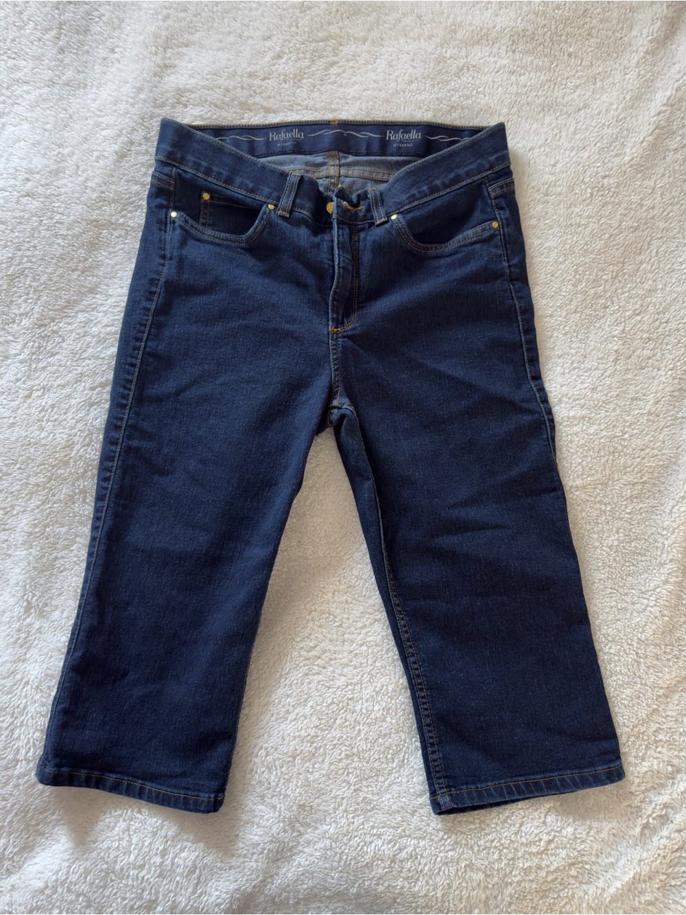 Rafaella Dark Blue Cropped Jeans size 10